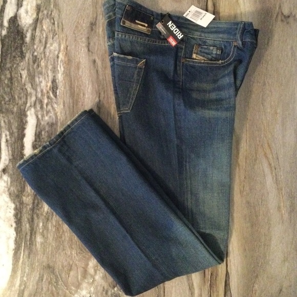 DIESEL Riden Jeans 28/32 Blue Denim Mid-Rise 0010CP - Picture 4 of 16